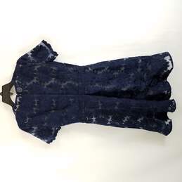 Michael Kors Women Blue Short Sleeve Dress Mid XS 2 alternative image