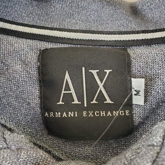 Armani Exchange Men's Gray Polo SZ M image number 3