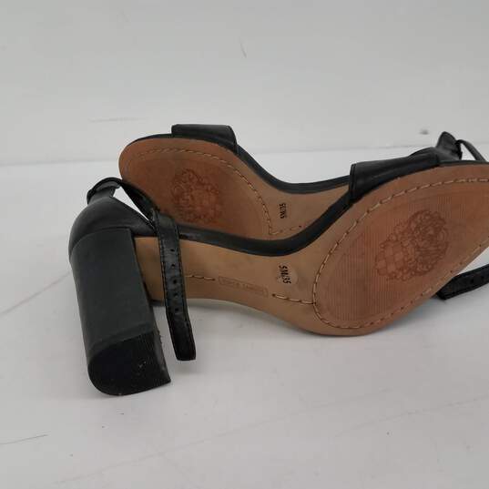 Vince Camuto Black Leather Heels Size 5M image number 5