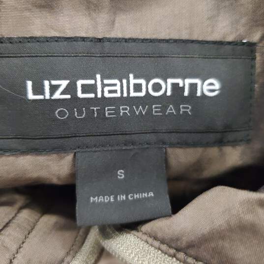 Liz Claiborne Women Tan Water Resistant Jacket Small NWT image number 8