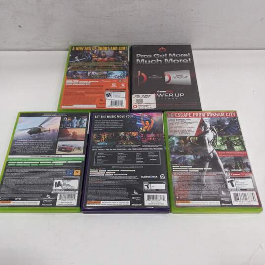 Lot Of 5 Assorted Microsoft XBOX 360 Video Games image number 3