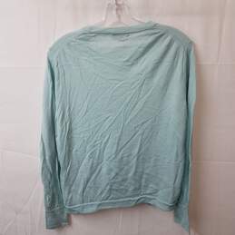J. Crew Mint Long Sleeve Merino Wool Pullover Sweatshirt Women's Size XL alternative image