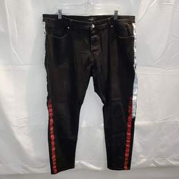 Amiri Red & White Stripe Black Jeans Size 40