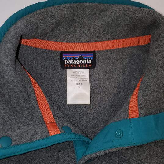 Patagonia Synchilla 1/4 Snap Button Pullover Fleece Sweater Men's Size S image number 3