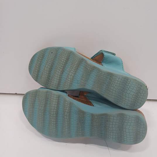 Dansko Maddy Milled Nubuck Lagoon Sandals Eu Size 41 image number 5