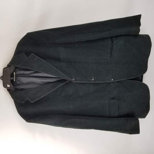 Piattelli Mens Black Suit Jacket Size XL image number 1