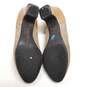 Pos Ole Zowege Peep Toe Baby Heels Size US9/EU40 Brown image number 6