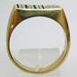 Vintage 10K Yellow Gold Diamond Accent Lincoln Mercury PSA Ring 21.7g image number 2