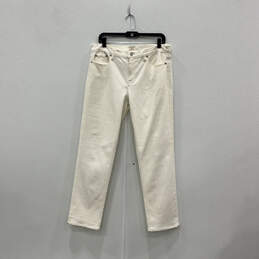NWT Mens Ivory Denim Pocket Light Wash Stretch Straight Leg Jeans Sz 32x31