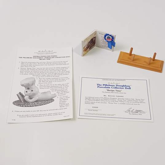 Danbury Mint Pillsbury Doughboy Porcelain Doll - Recipe Time- W/ Box image number 3