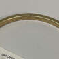 Designer Coach Gold-Tone Fashionable Hinged Clasp Bangle Bracelet image number 4