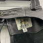 Mens Black Leather Adjustable Waist Belt Straight Leg Chaps Pants Size S image number 4