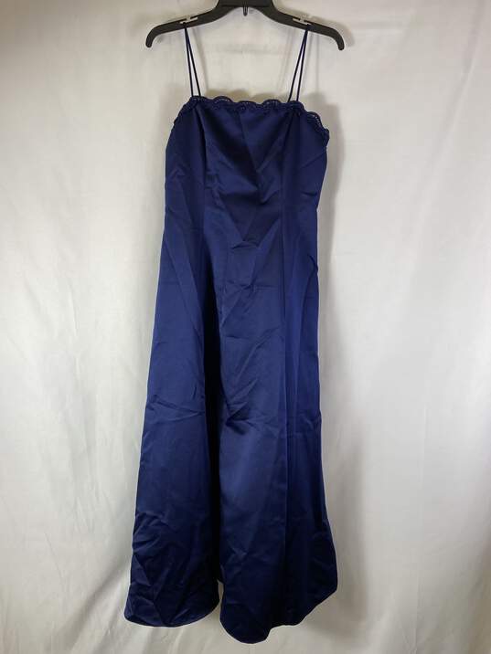 Betsy & Adam Blue Formal Dress 8 NWT image number 1