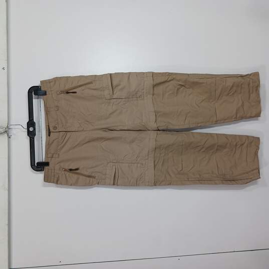 REI BROWN KHAKI SPORT PANTS (Size Rubbed Off Of Pants) image number 1