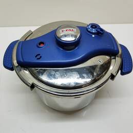 T-FAL Clipso Stainless Steel Pressure Cooker 6L Blue - untested