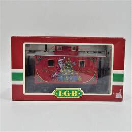 LGB 44650 Merry Christmas Santa Claus Caboose G Scale Train Car IOB
