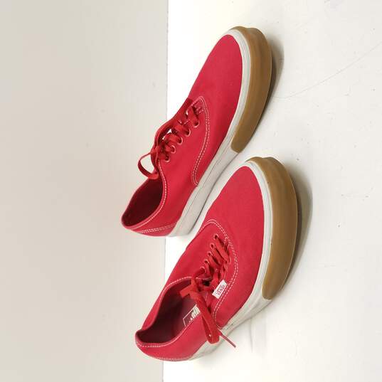 Vans Men's Red Authentic Gum Bumper Shoes Size 11.5 image number 3