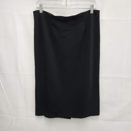 NWT Eileen Fisher WM's Milano Viscose Knit Black Pencil Skirt Size MM