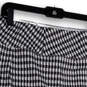 Womens Black White Check Regular Fit Elastic Waist A-line Skirt Size L image number 4