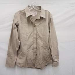 Filson's Garment WM's Beige Long Sleeve Shirt Size MM