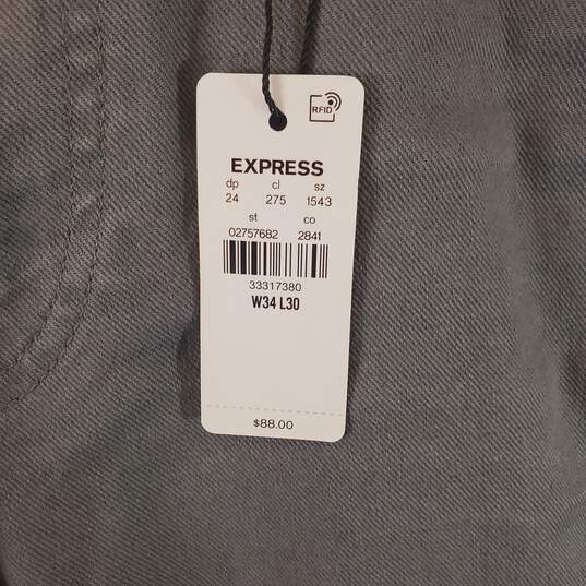 Express Men Gray Jeans 34 NWT image number 4