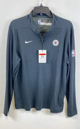 NWT Nike Mens Blue Los Angeles Clippers Dri-Fit Long Sleeve Basketball Jacket L