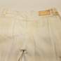 Womens White Cotton Light Wash Distressed Straight Jeans Size 26/40 image number 5