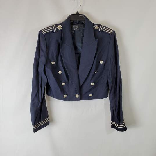 Laundry Blue 2 Pc Jacket & Skirt Suit Set Sz 12/8 NWT image number 2