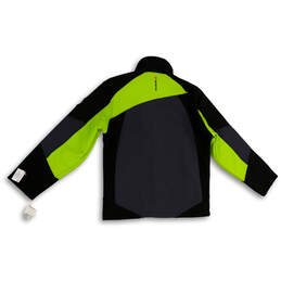 NWT Boys Gray Green Long Sleeve Mock Neck Pockets Full-Zip Jacket Size 10/12 alternative image