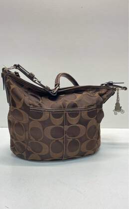 COACH 12676 Brown Signature Hobo Tote Bag alternative image