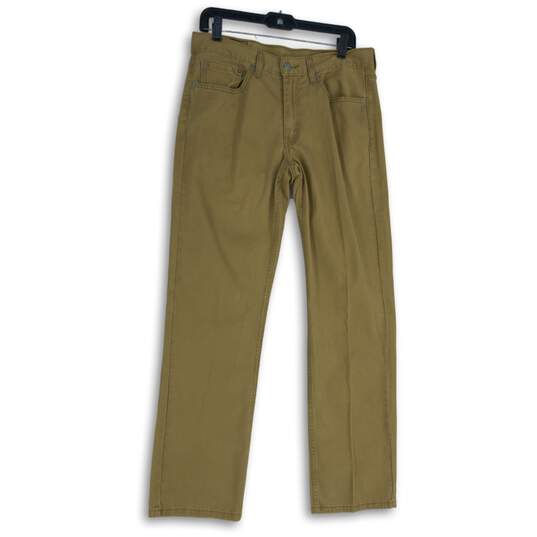 Levi Strauss & Co. Mens 514 Tan Khaki Regular Fit Straight Leg Jeans Size 32X32 image number 1
