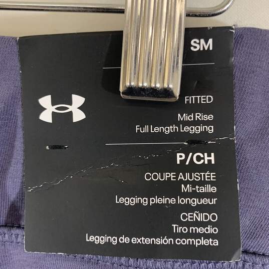 Women's Grey Under Armour Fitted Leggings, Sz. S image number 3