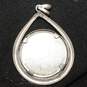 .999 Fine Silver W/ Sterling Silver Setting Rose Pendant - 6.92g image number 2