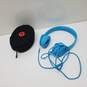 Beats By Dr. Dre Solo HD Teal Blue Wired Headphones W/Case Untested P/R image number 1