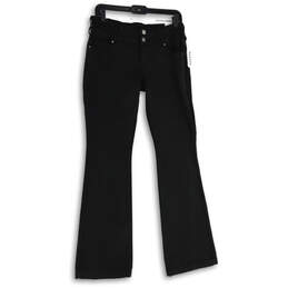 NWT Womens Black Denim Dark Wash Low Rise Bootcut Leg Jeans Size 27