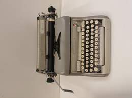 Vintage Smith-Corona Secretarial Manual Typewriter Gray Metal
