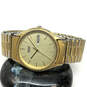 Designer Seiko 5Y23-8039 Gold-Tone Dial Stainless Steel Analog Wristwatch image number 2