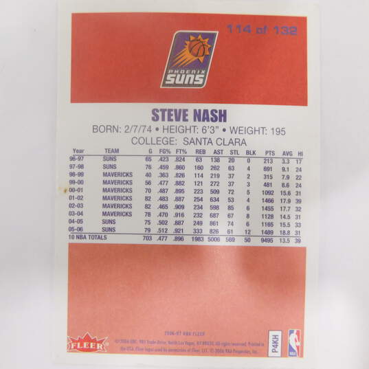 2006-07 HOF Steve Nash Fleer 86-87 Design Phoenix Suns image number 4