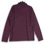 NWT Croft & Barrow Mens Purple Long Sleeve Collared Easy-Care Polo Shirt Size L image number 2