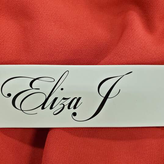 Eliza J Women Red Long Sleeve Dress Sz 6 NWT image number 2