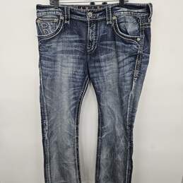 Rock Revival Blue Straight Fit Jeans