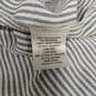 Women's Blue Striped Ruffle Blouse Size L image number 3