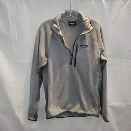 Patagonia Gray 1/4 Zip Pullover Sweater Men's Size L