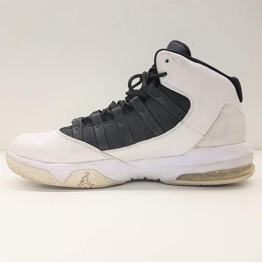 Nike Air Jordan Max Aura 'White Black' Sneakers Men's Size 13 image number 3