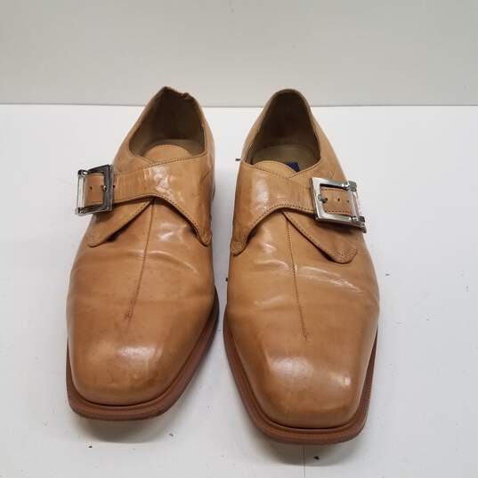 Giorgio Brutini Tan Leather Buckle Strap Slip On Dress Shoes Men's Size 11 M image number 6