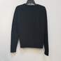Mens Black Wool Knitted Long Sleeve Crew Neck Pullover Sweater Size Small image number 2