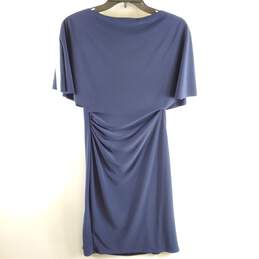 Lauren Ralph Lauren Women Blue Cinched Dress Sz 4 alternative image
