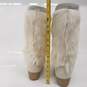 Tecnica White Pony Hair Fur Winter Boots Women's Size 7 image number 4