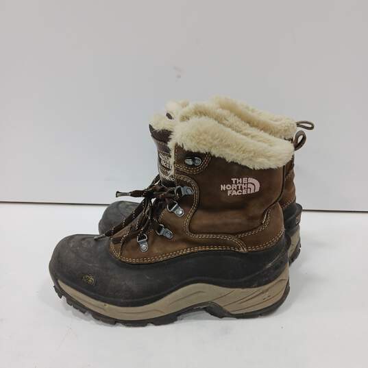 The North Face Women's Brown Suede Snow Boots Size 8.5 image number 4