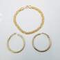 Sterling Silver Gold Tone Jewelry Bundle 2pcs 18.2g image number 5